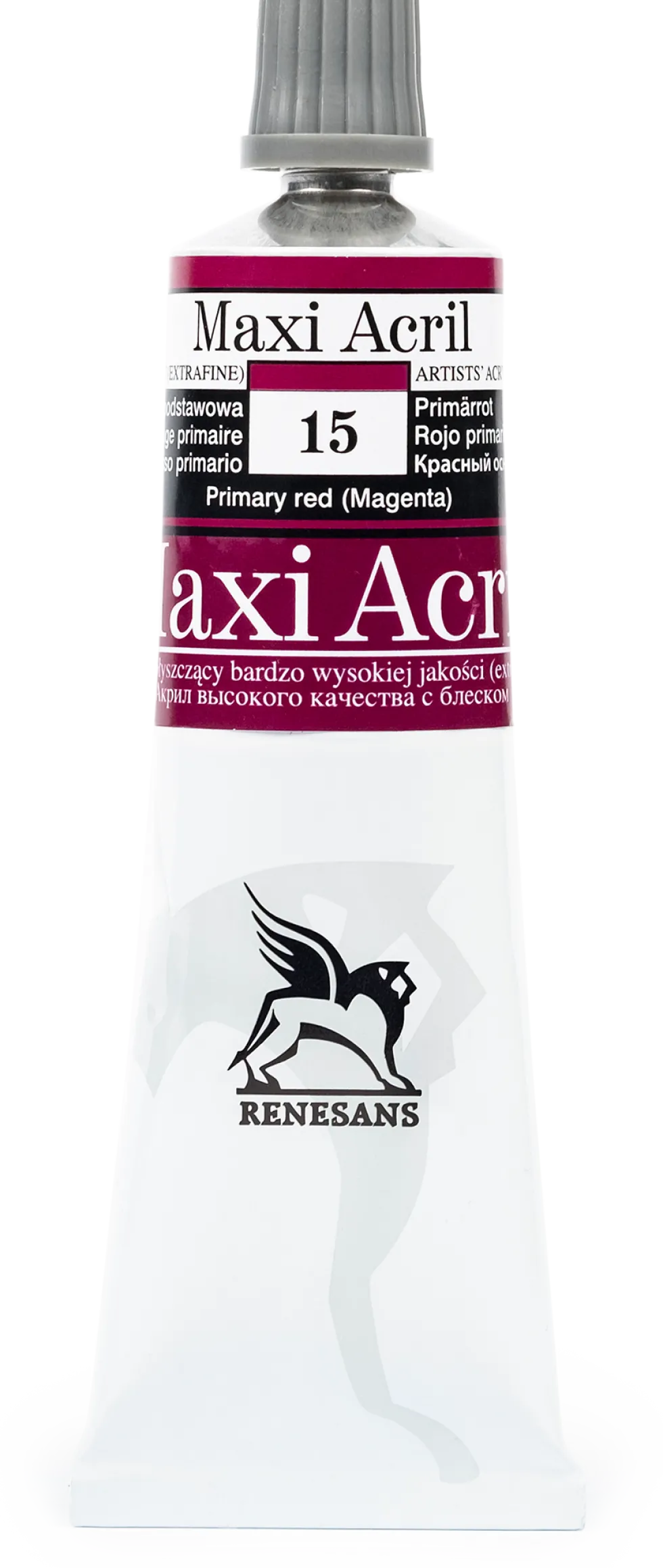 Farba akrylowa Maxi Acril - Renesans - 15, primary red, 60 ml