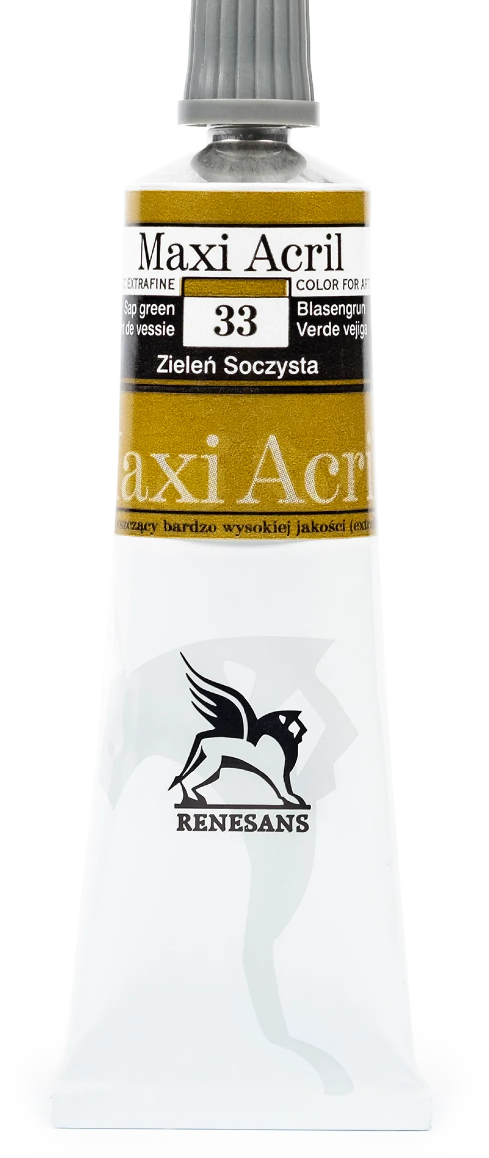 Farba akrylowa Maxi Acril - Renesans - 33, sap green, 60 ml