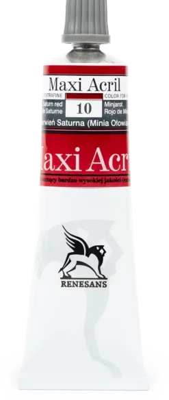 Farba akrylowa Maxi Acril - Renesans - 10, Saturn red, 60 ml