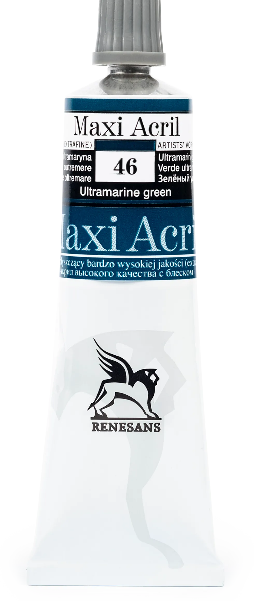 Farba akrylowa Maxi Acril - Renesans - 46, ultramarine green, 60 ml