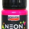 Farba akrylowa, neonowa - Pentart - różowa, 30 ml