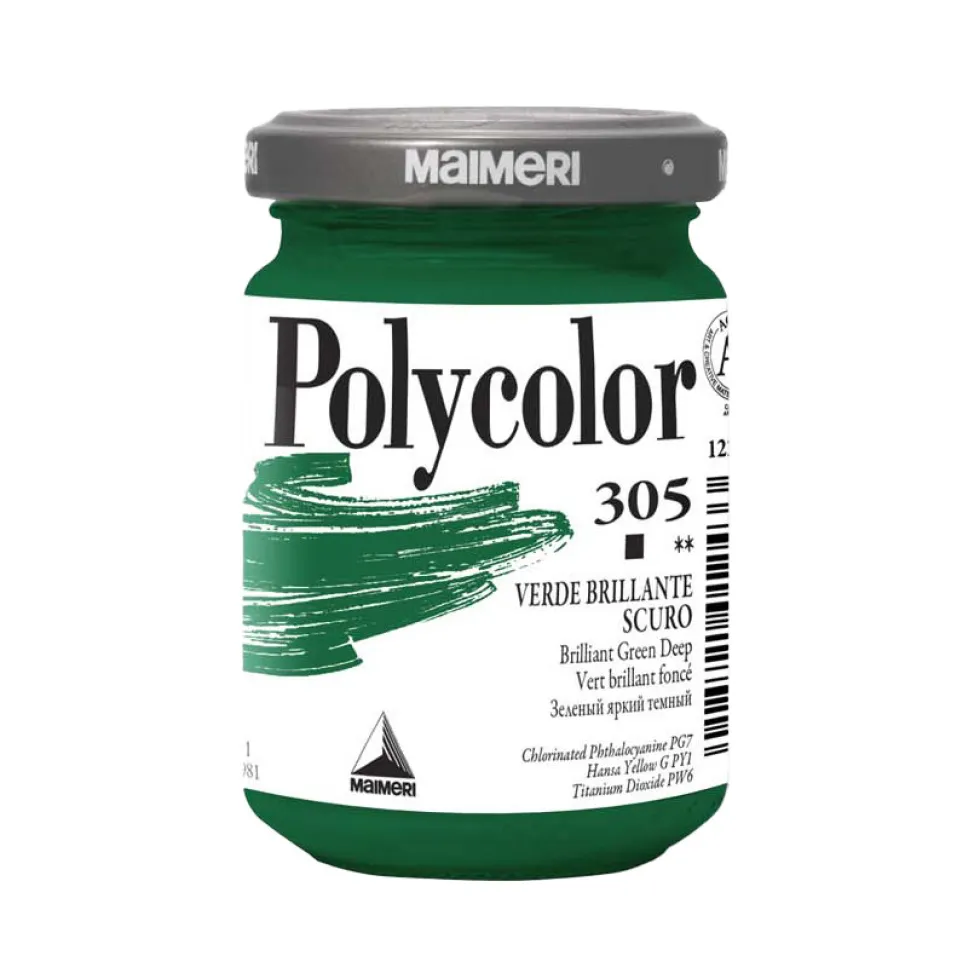 Farba akrylowa Polycolor - Maimeri - 305, Bright Green Deep, 140 ml