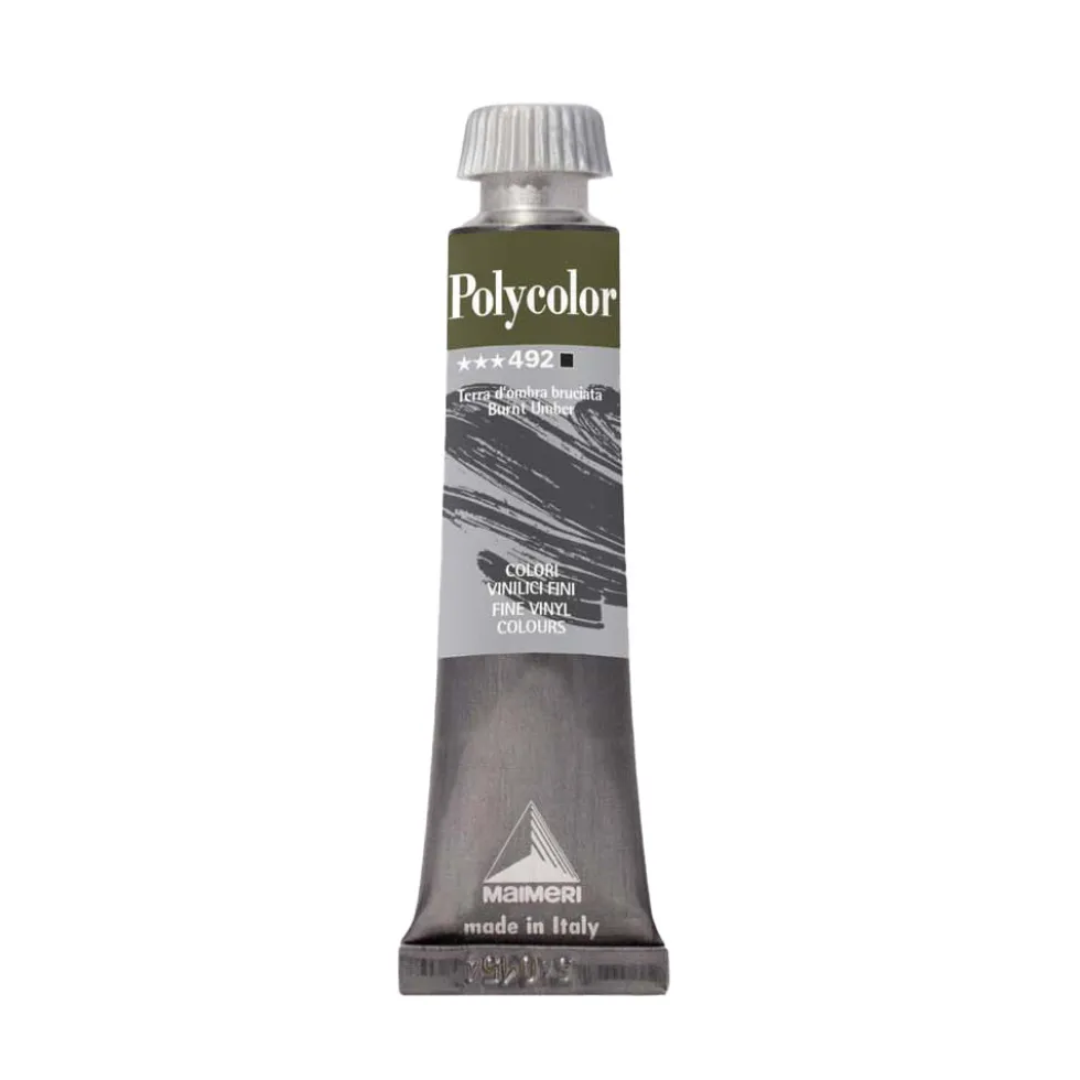 Farba akrylowa Polycolor - Maimeri - 492, Burnt Umber, 20 ml