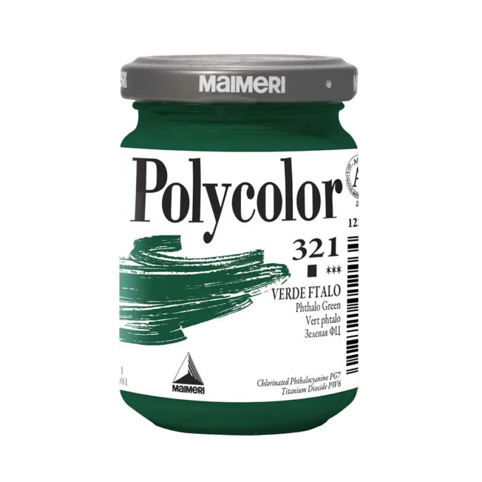 Farba akrylowa Polycolor - Maimeri - 321, Phthalo Green, 140 ml
