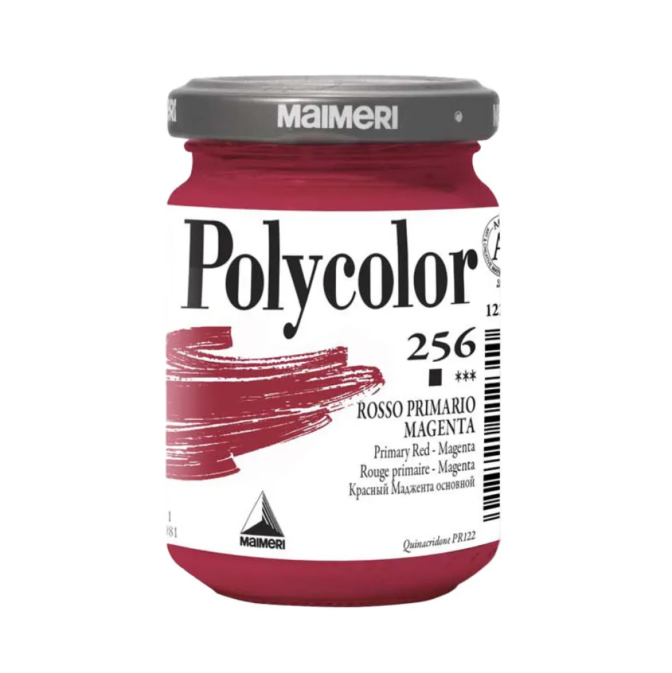 Farba akrylowa Polycolor - Maimeri - 256, Primary Red Magenta, 140 ml