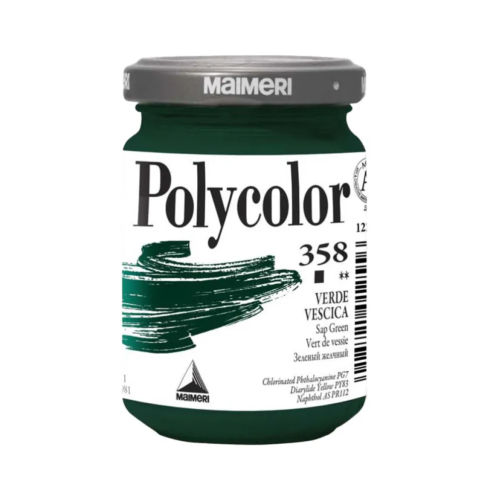 Farba akrylowa Polycolor - Maimeri - 358, Sap Green, 140 ml
