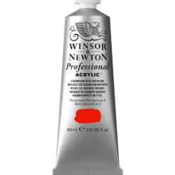 Farba akrylowa Professional Acrylic - Winsor & Newton - Cadmium Red Medium, 60 ml
