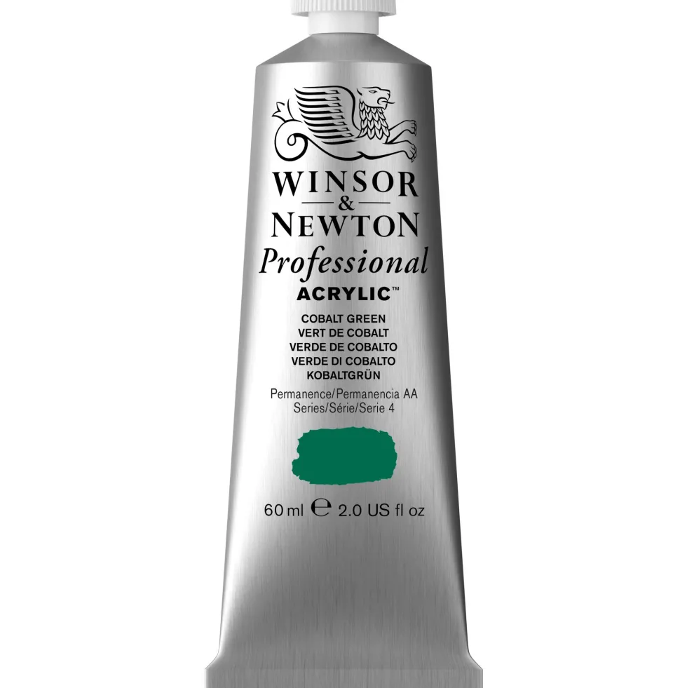 Farba akrylowa Professional Acrylic - Winsor & Newton - Cobalt Green Row 60 ml