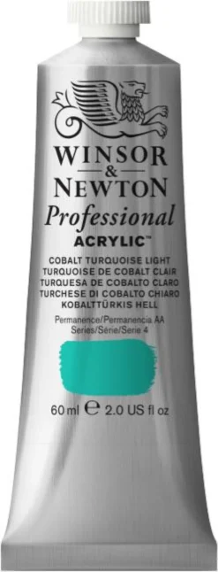Farba akrylowa Professional Acrylic - Winsor & Newton - Cobalt Turquoise Deep, 60 ml