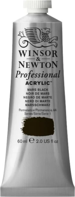 Farba akrylowa Professional Acrylic - Winsor & Newton - Mars Black, 60 ml