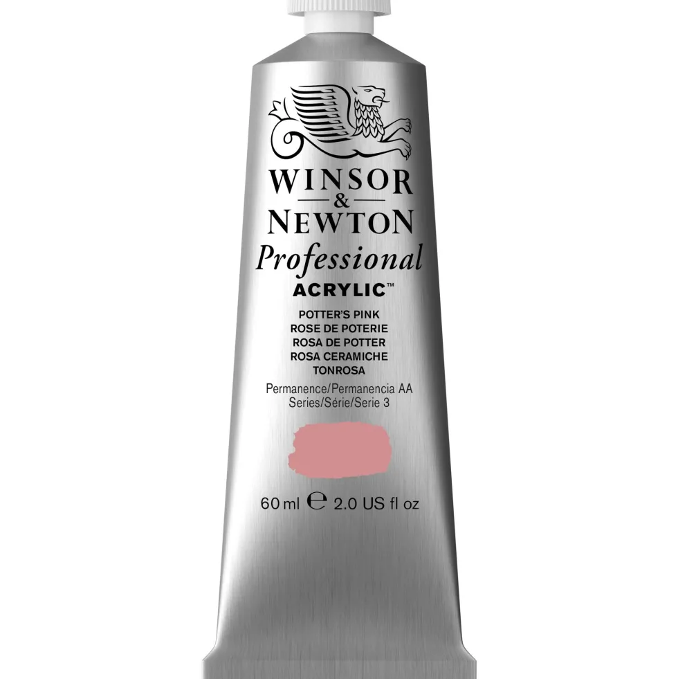 Farba akrylowa Professional Acrylic - Winsor & Newton - Potter's Pink, 60 ml