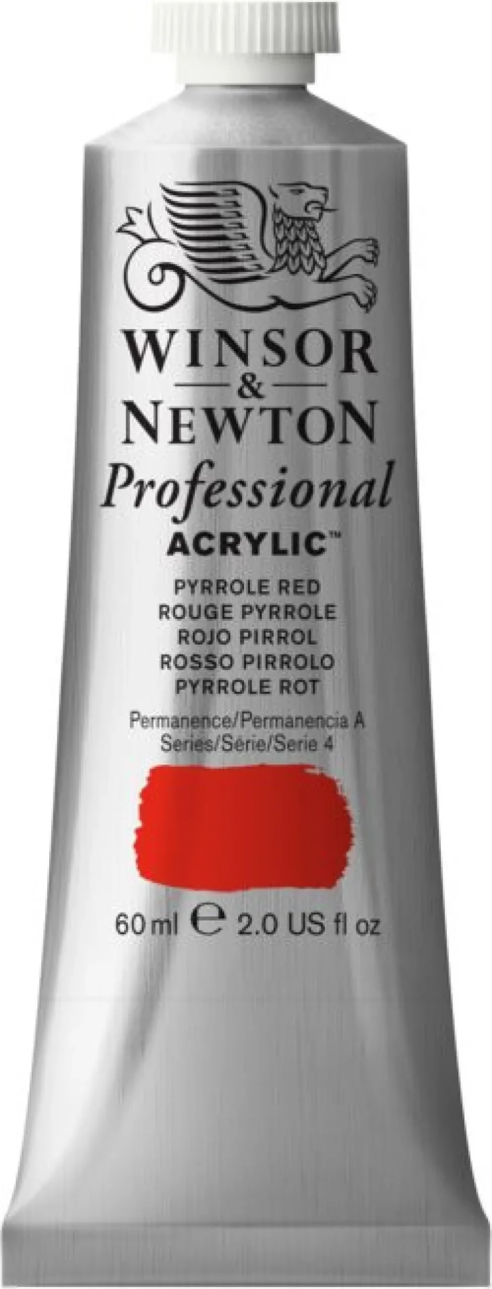 Farba akrylowa Professional Acrylic - Winsor & Newton - Pyrrole Orange, 60 ml