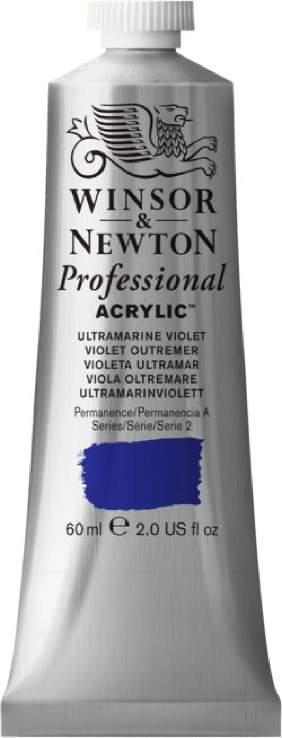 Farba akrylowa Professional Acrylic - Winsor & Newton - Ultramarine Violet, 60 ml