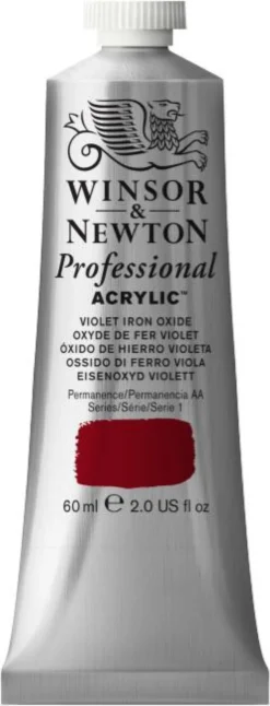Farba akrylowa Professional Acrylic - Winsor & Newton - Violet Iron Oxide, 60 ml