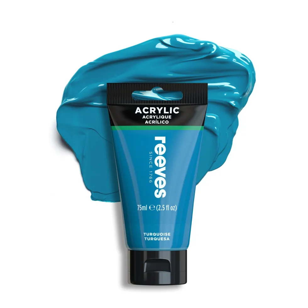 Farba akrylowa - Reeves - Deep Turquoise, 75 ml