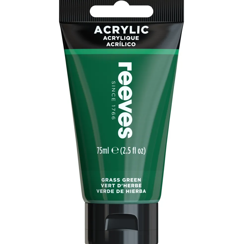 Farba akrylowa - Reeves - Meadow Grass Green, 75 ml