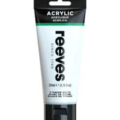 Farba akrylowa - Reeves - Titanium White, 200 ml