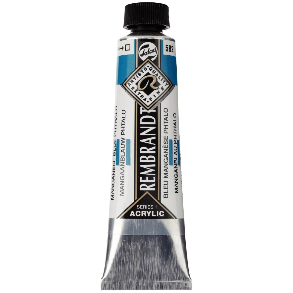 Farba akrylowa - Rembrandt - Manganese Blue Phthalo, 40 ml