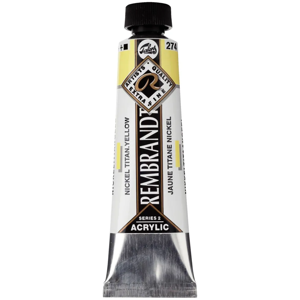 Farba akrylowa - Rembrandt - Nickel Titanium Yellow, 40 ml