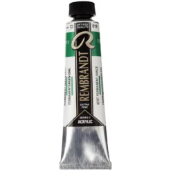 Farba akrylowa - Rembrandt - Permanent Green Deep, 40 ml