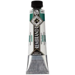 Farba akrylowa - Rembrandt - Phthalo Green, 40 ml