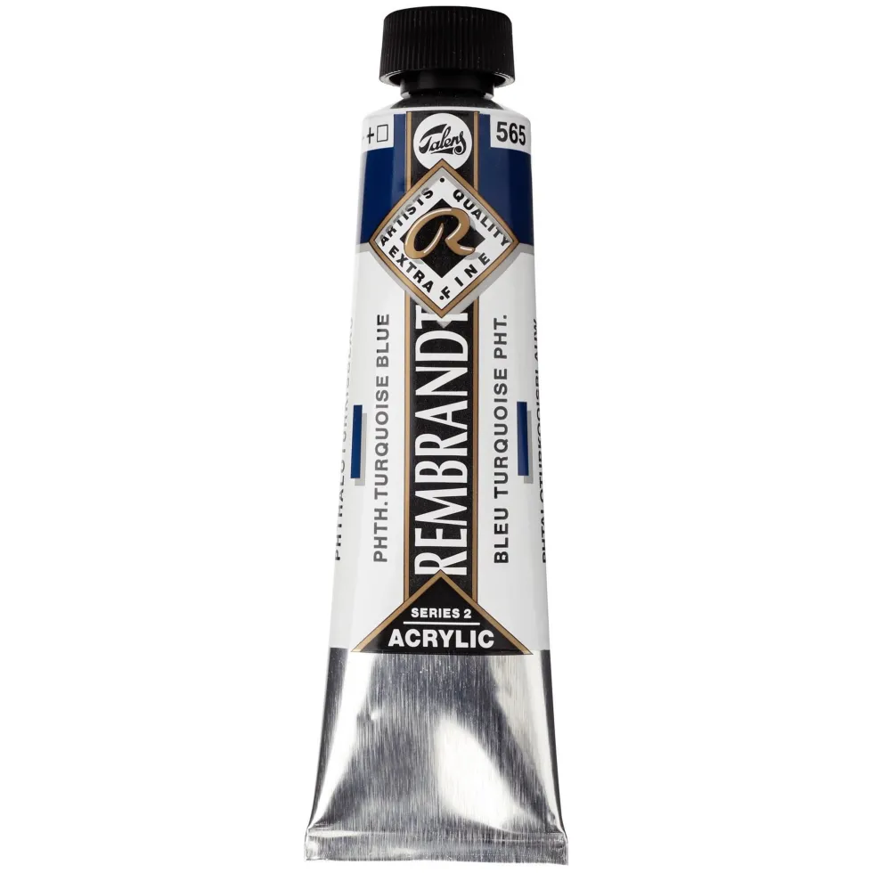 Farba akrylowa - Rembrandt - Phthalo Turquoise Blue, 40 ml