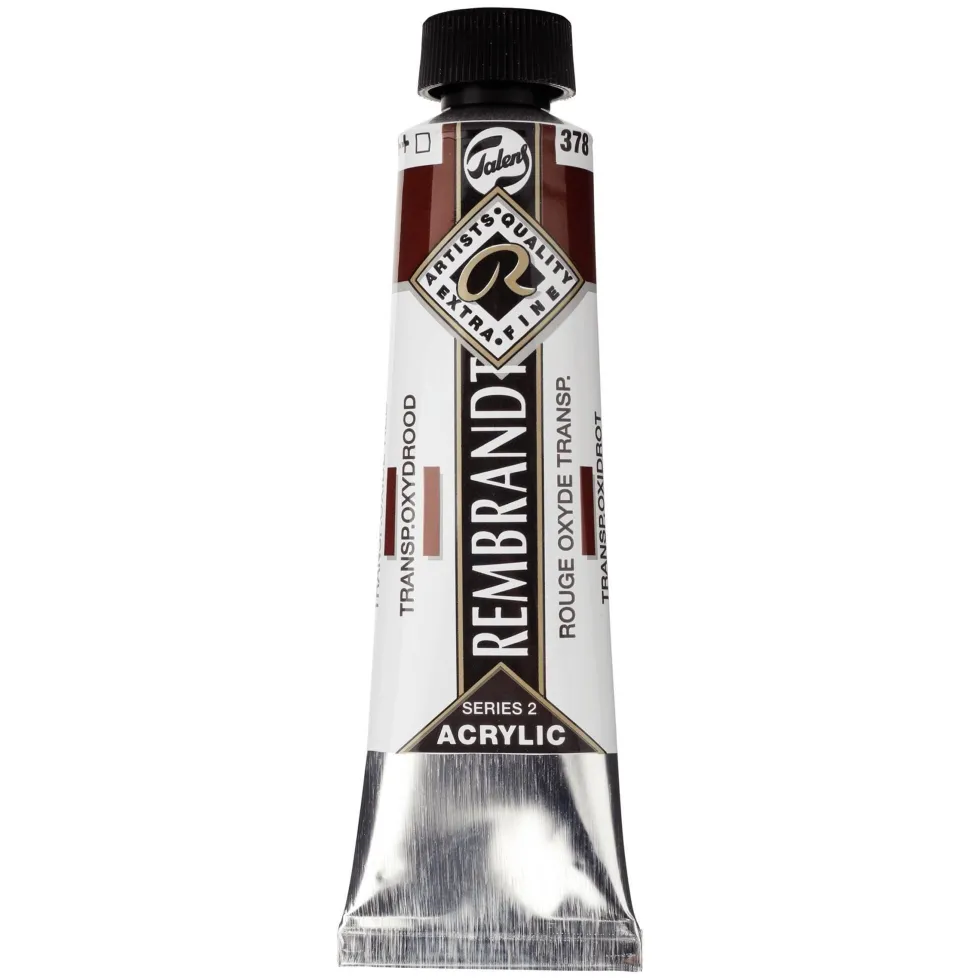 Farba akrylowa - Rembrandt - Transparent Oxide Red, 40 ml