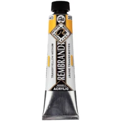 Farba akrylowa - Rembrandt - Transparent Yellow Medium, 40 ml