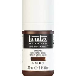 Farba akrylowa Soft Body - Liquitex - Burnt Umber, 59 ml