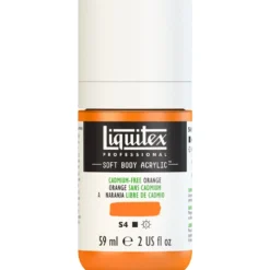 Farba akrylowa Soft Body - Liquitex - Cadmium Free Orange, 59 ml