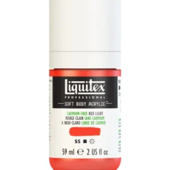Farba akrylowa Soft Body - Liquitex - Cadmium Free Red Light, 59 ml