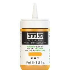 Farba akrylowa Soft Body - Liquitex - Cadmium Free Yellow Deep, 59 ml