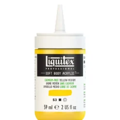 Farba akrylowa Soft Body - Liquitex - Cadmium Free Yellow Medium, 59 ml