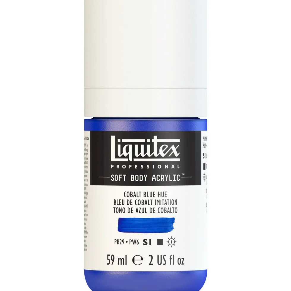 Farba akrylowa Soft Body - Liquitex - Cobalt Blue Hue, 59 ml