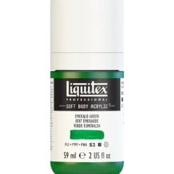 Farba akrylowa Soft Body - Liquitex - Emerald Green, 59 ml