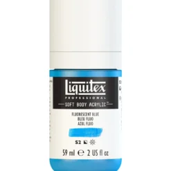 Farba akrylowa Soft Body - Liquitex - Fluo Blue, 59 ml