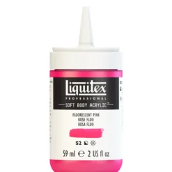 Farba akrylowa Soft Body - Liquitex - Fluo Pink, 59 ml
