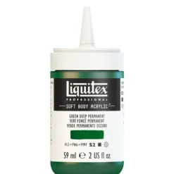 Farba akrylowa Soft Body - Liquitex - Green Deep Permanent, 59 ml