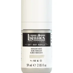 Farba akrylowa Soft Body - Liquitex - Iridescent White, 59 ml
