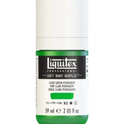 Farba akrylowa Soft Body - Liquitex - Light Green Permanent, 59 ml