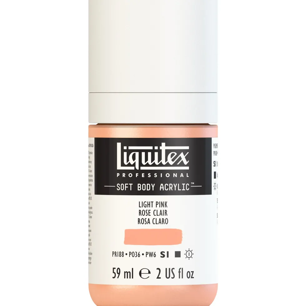 Farba akrylowa Soft Body - Liquitex - Light Pink, 59 ml