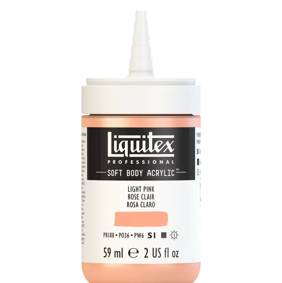 Farba akrylowa Soft Body - Liquitex - Light Pink, 59 ml