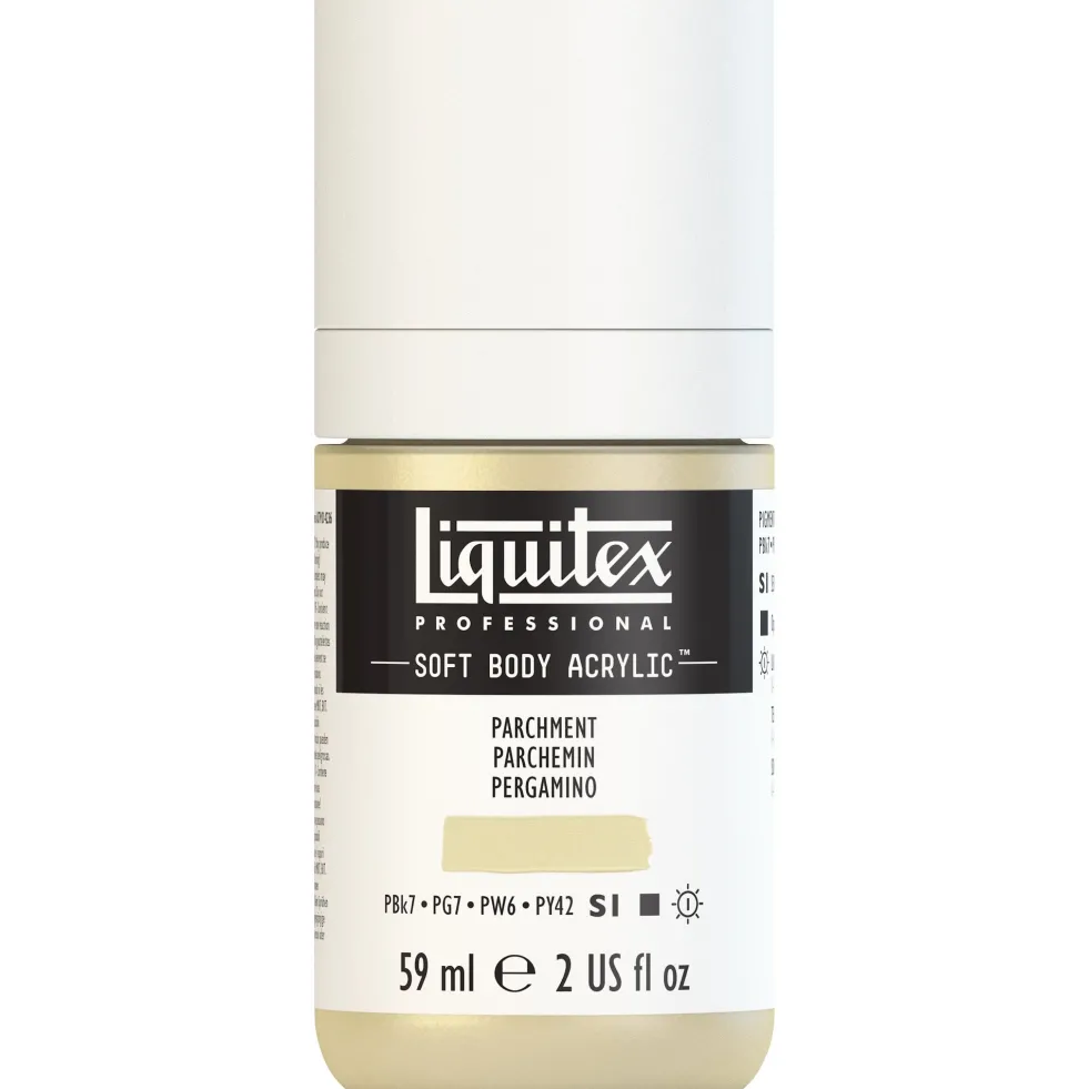 Farba akrylowa Soft Body - Liquitex - Parchment, 59 ml