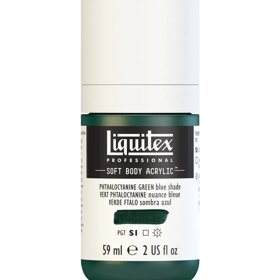 Farba akrylowa Soft Body - Liquitex - Phthalocyanine Green Blue Shade, 59 ml
