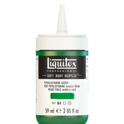 Farba akrylowa Soft Body - Liquitex - Phthalocyanine Green Yellow Shade, 59 ml