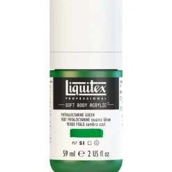 Farba akrylowa Soft Body - Liquitex - Phthalocyanine Green Yellow Shade, 59 ml