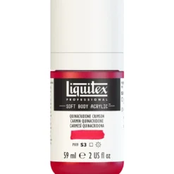 Farba akrylowa Soft Body - Liquitex - Quinacridone Crimson, 59 ml