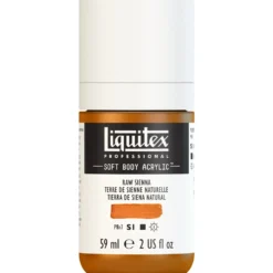 Farba akrylowa Soft Body - Liquitex - Raw Sienna, 59 ml