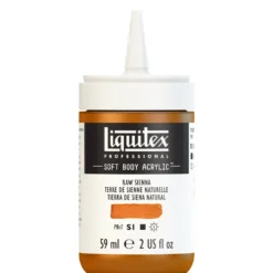 Farba akrylowa Soft Body - Liquitex - Raw Sienna, 59 ml