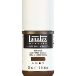 Farba akrylowa Soft Body - Liquitex - Raw Umber, 59 ml